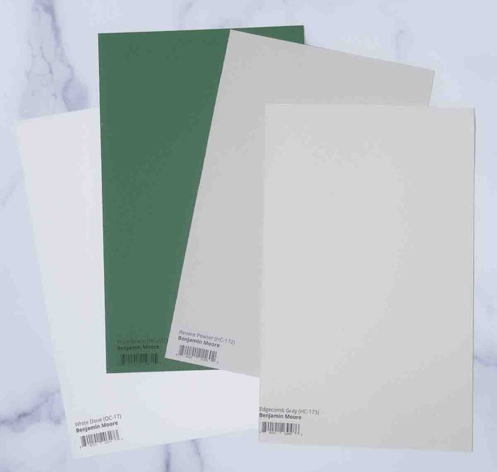 samplize peel and stick paint samples on marbled background