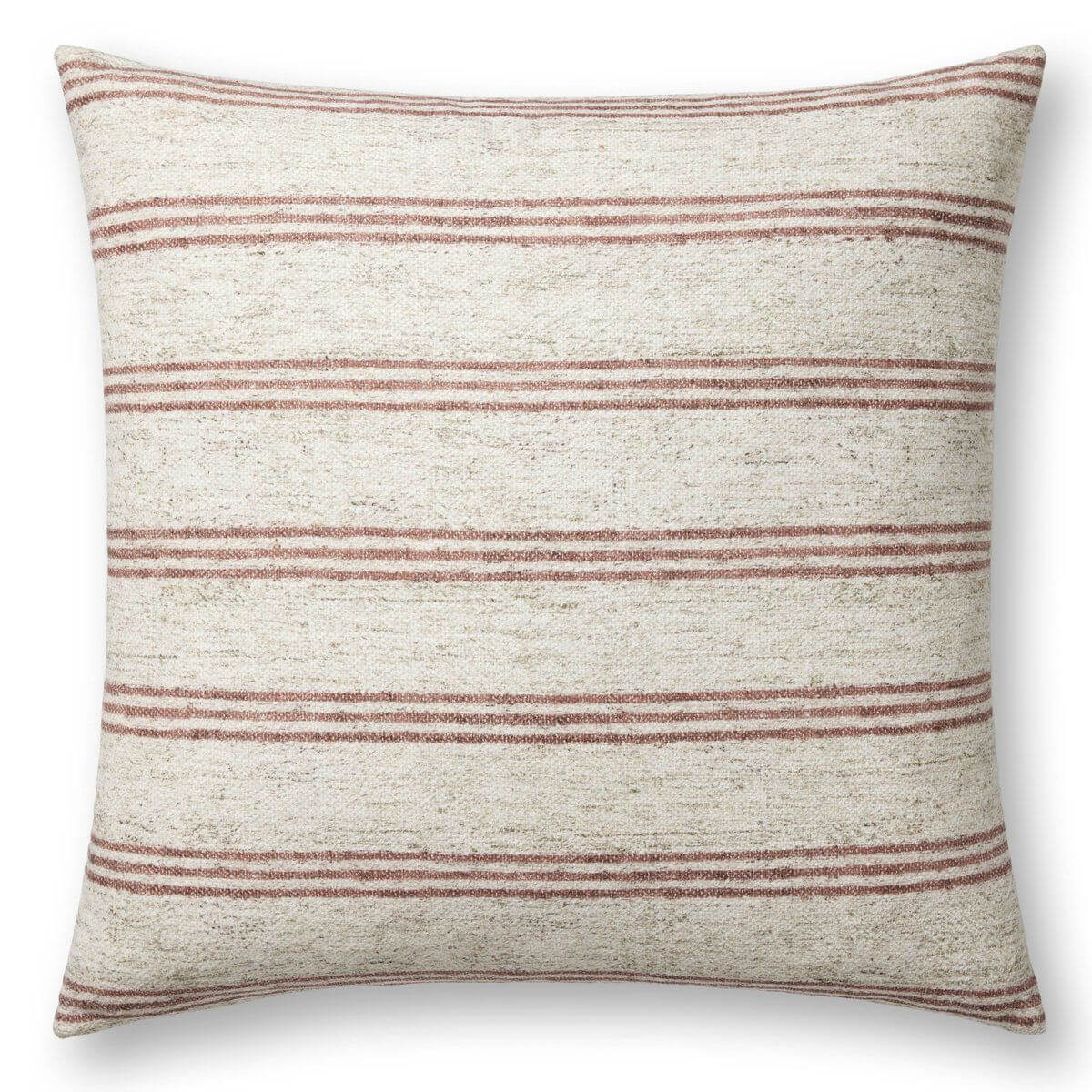 red striped accent throw pillow