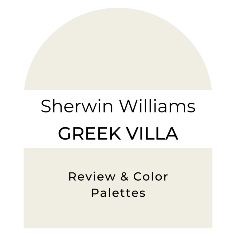 Sherwin Williams Greek Villa 7551 paint color review and palette