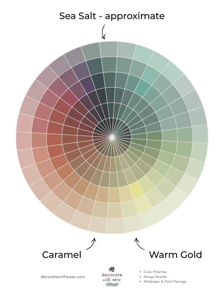 Sea Salt color wheel contrasting colors