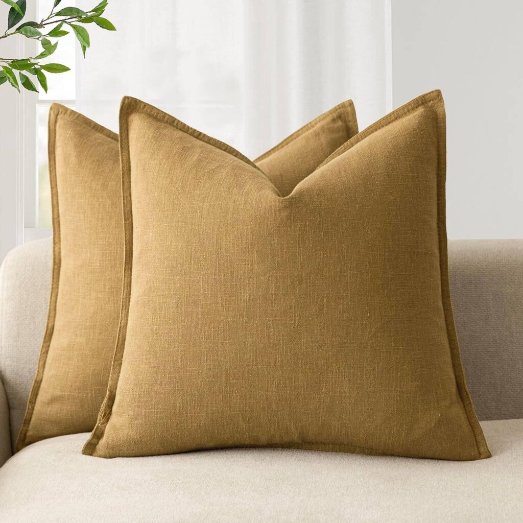 honey mustard throw pillows